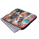 Bulldoggen Welpen, Milkshake Laptopschutzhülle (Vorne Knopf)