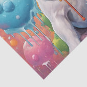 Bulldoggen Welpen, Milkshake Seidenpapier (Detail)