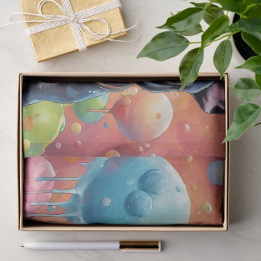 Bulldoggen Welpen, Milkshake Seidenpapier (Geschenk)