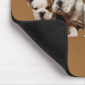 Bulldoggen-Welpen Mousepad (Ecke)