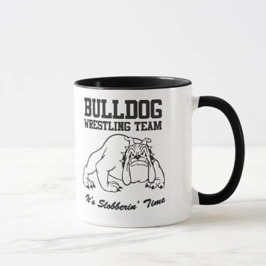 Bulldoggen-Wrestling-Team Tasse (Rechts)