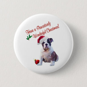 Bulldoggen-Wünsche für Pawsitively wunderbares Button