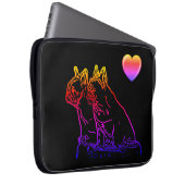 Bulldoggen zwei Freunde Laptopschutzh Laptopschutzhülle (Vorne Rechts)