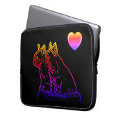 Bulldoggen zwei Freunde Laptopschutzh Laptopschutzhülle (Vorderseite Links)