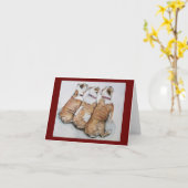 Bulldoggenanmerkungskarte Karte (Gelbe Blume)