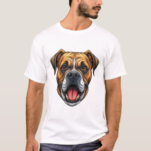 Bulldoggengesicht. Bulldogge Hund T-Shirt