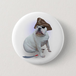 Bulldoggenpirat Button