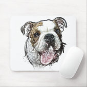Bulldoggenwelpe Mousepad (Mit Mouse)