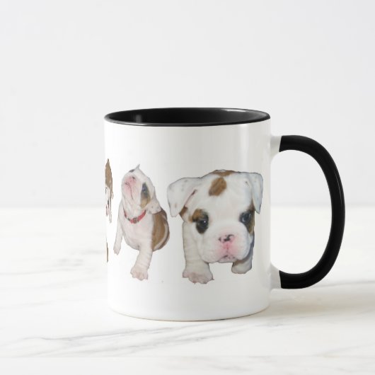 Bulldoggenwelpen-Tasse Tasse (Rechts)