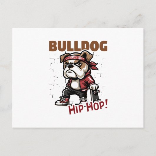 Bulldoghiphop Postkarte (Vorderseite)