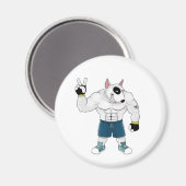 Bulldogie Magnet (Vorderseite/Rückseite)