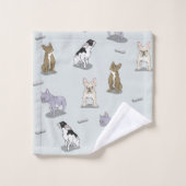 Bulldogin Badhandtuch Set (Waschlappen)
