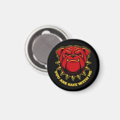 Bulldogin, du bist sicher magnet (Vorderseite/Rückseite)