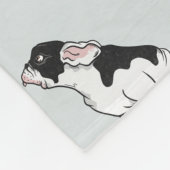 Bulldogin Fleecedecke (Ecke)
