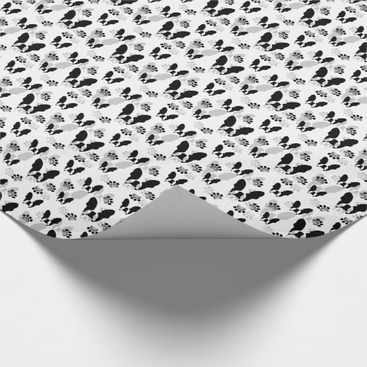 Bulldogin Geschenkpapier (Ecke)