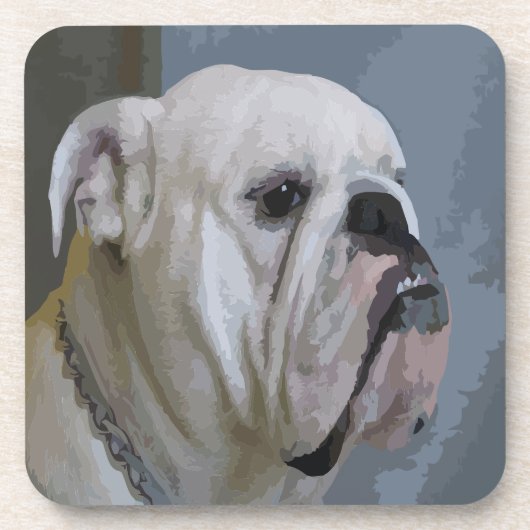 Bulldogin Getränkeuntersetzer (Vorderseite)