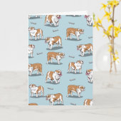 Bulldogin Karte (Gelbe Blume)