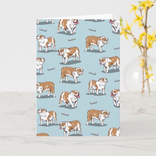 Bulldogin Karte (Gelbe Blume)