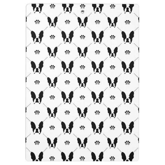 Bulldogin Klemmbrett (Rückseite)