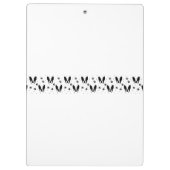 Bulldogin Klemmbrett (Rückseite)