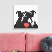 Bulldogin Leinwanddruck (Insitu (Wohnzimmer))