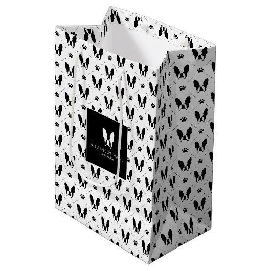 Bulldogin Mittlere Geschenktüte (Vorderseite Schrägansicht)