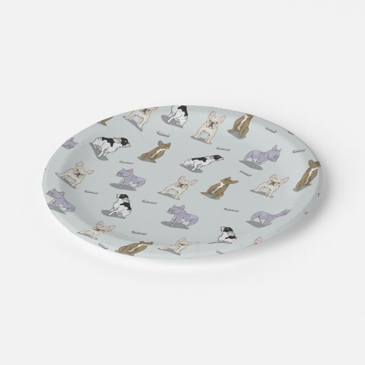 Bulldogin Pappteller (Schrägansicht)