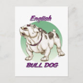 Bulldogin Postkarte (Vorderseite)