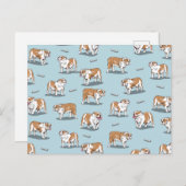 Bulldogin Postkarte (Vorne/Hinten)