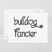 Bulldogin Postkarte (Vorne/Hinten)
