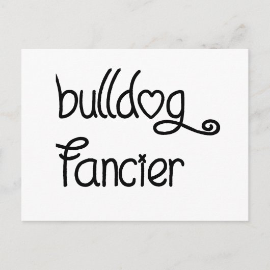 Bulldogin Postkarte (Vorderseite)