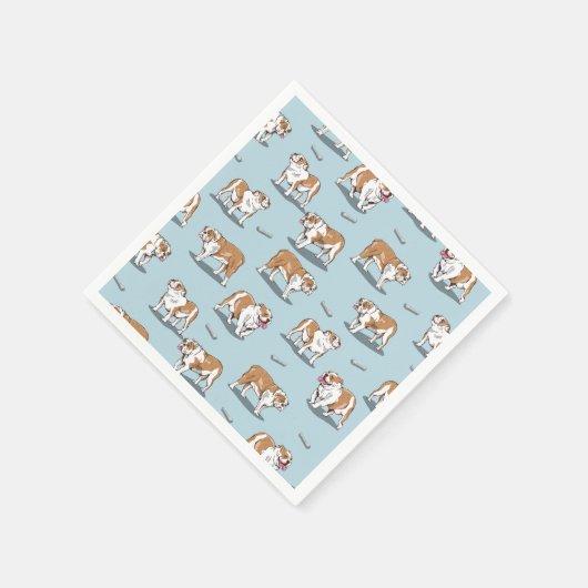 Bulldogin Serviette (Ecke)