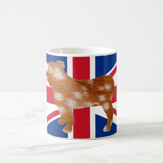 Bulldogin-Silhouette Kaffeetasse (Mittel)