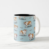 Bulldogin Zweifarbige Tasse (VorderseiteRechts)