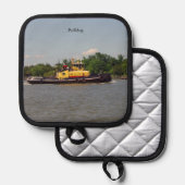 Bulldoginnhalter Topflappen (Vorderseite/Rückseite)