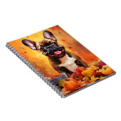 Bulldogischer HerbstErntedank Notizblock (Rechte Seite)