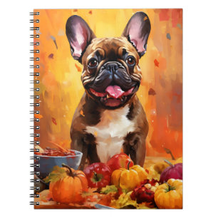 Bulldogischer HerbstErntedank Notizblock