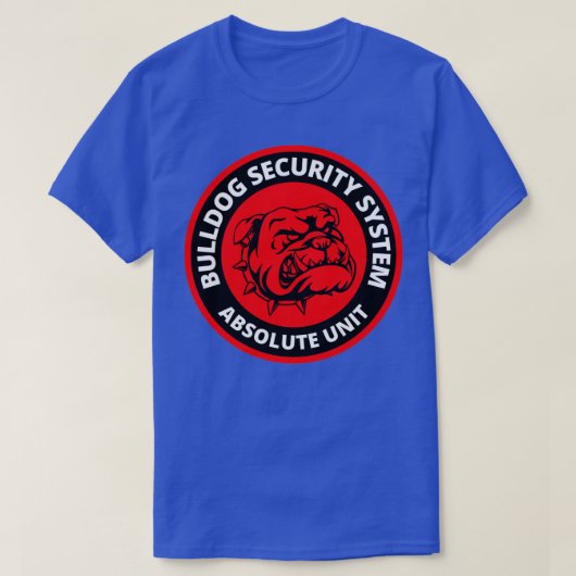 Bulldogisches Sicherheitssystem T-Shirt (Design vorne)