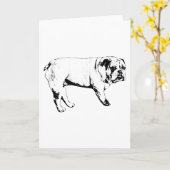 Bulldogkarte Karte (Gelbe Blume)