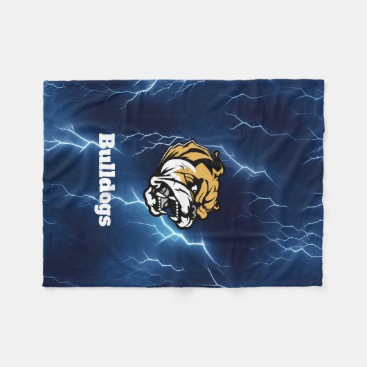 Bulldogs Custom Fleecedecke (Vorderseite (Horizontal))