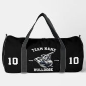 Bulldogs "Customizable Baseball" Duffle Bag (Vorderseite)