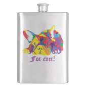 Bulldogs Flachmann (Vorderseite)