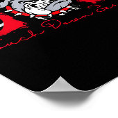 Bulldogs Football Game Day School Mascot Team Srit Poster (Ecke)