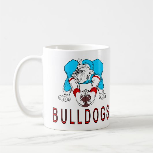 Bulldogs Football Kaffeetasse (Links)