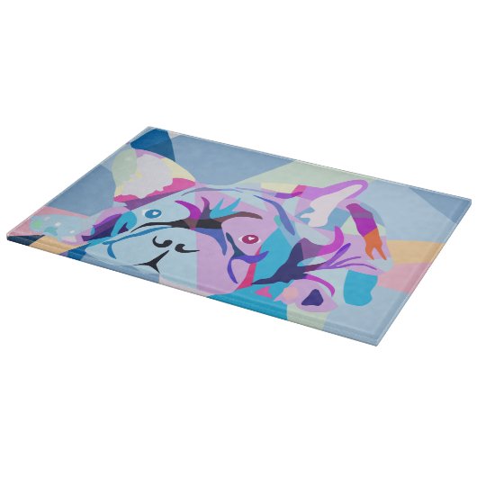 Bulldogs Glasboard Schneidebrett (Ecke)