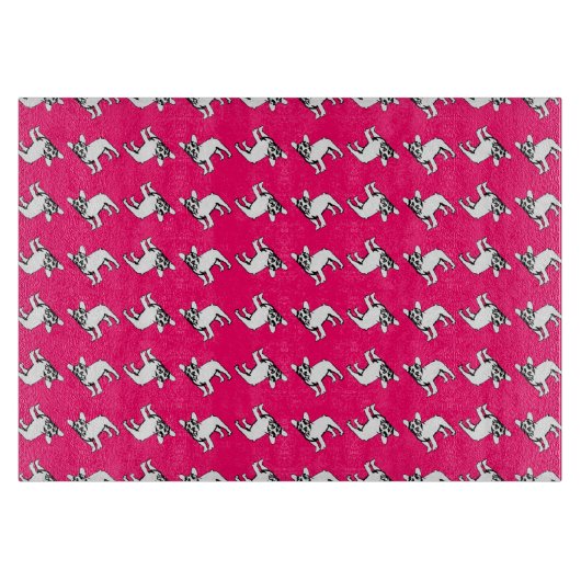 Bulldogs Glasboard Schneidebrett (Vorderseite)