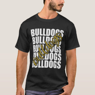 Bulldogs Gold School Sportfans T-Shirt