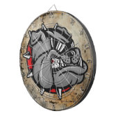 Bulldogs Mascot Dartboard Dartscheibe (Vorderseite rechts)