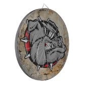 Bulldogs Mascot Dartboard Dartscheibe (Vorderseite Links)