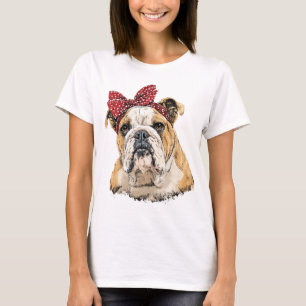 Bulldogs Mascot - Fierce and Fearless Team Spirit T-Shirt